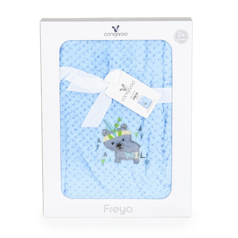 Baby blanket Freya blue