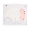 Baby blanket with sherpa 80x110 cm Little friends pink