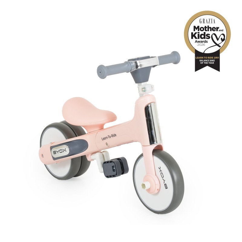 Learn-to-Ride mini balance bike pink