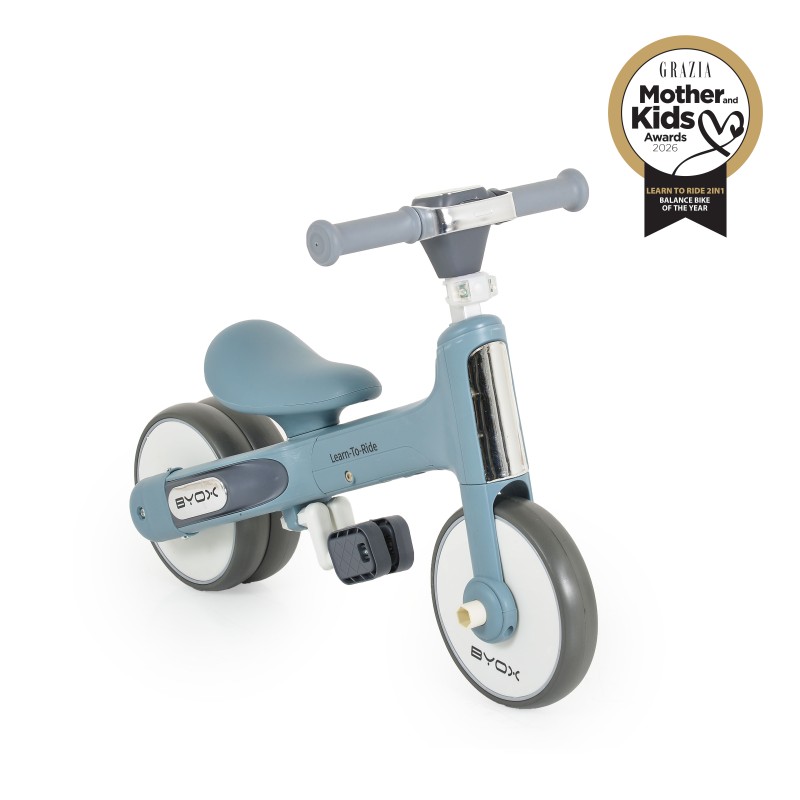 Learn-to-Ride mini balance bike blue