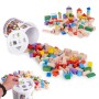 Wooden blocks for children, 100 pieces, sorter bucket ECOTOYS