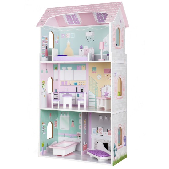 Ξύλινο Κουκλόσπιτο -  Blueberry Mansion - Ecotoys