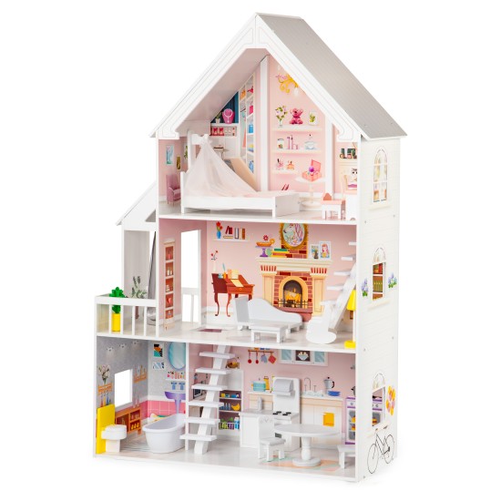Ξύλινο Κουκλόσπιτο - XXL Powder Mansion - ECOTOYS Ξύλινο Κουκλόσπιτο - XXL Powder Mansion - ECOTOYS