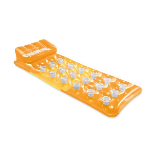 Inflatable swimming mattress 188 x 71 cm orange - 58890 INTEX