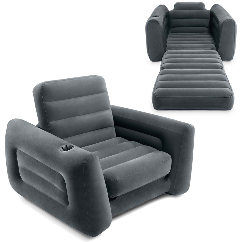 Inflatable armchair, mattress, daybed, bed 2in1 INTEX - 221x107x66 cm