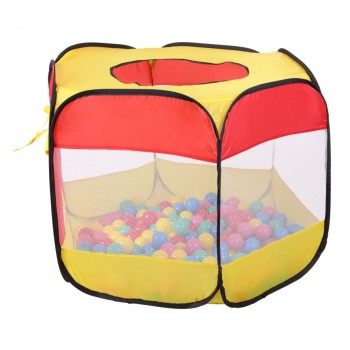 Hexagon Pop Up Ball Pit Tent + 100 Balls