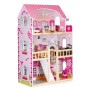 Wooden dollhouse with LED furniture ECOTOYS