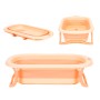 Children's bathtub foldable with drain Ecotoys pink