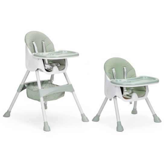 2-in-1 feeding chair with 5-point belts ECOTOYS azure 2-in-1 feeding chair with 5-point belts ECOTOYS azure