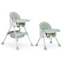 2-in-1 feeding chair with 5-point belts ECOTOYS azure