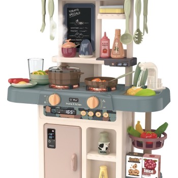 Kids kitchen sounds led water steam generator