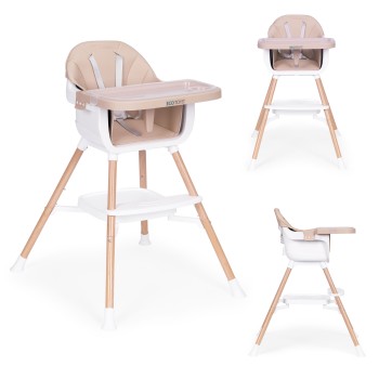 Child feeding chair 2-in-1, beige, ECOTOYS