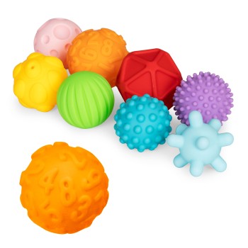 Sensory balls educational rubber balls set of 8 pcs