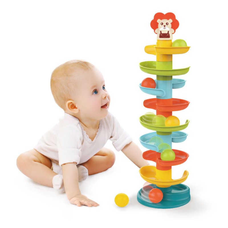 Slide track for balls tower with balls +18m