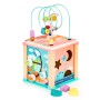 Wooden educational cube, ECOTOYS mula sorter