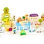 Wooden educational building blocks city with zoo 120 pieces
