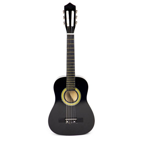 Childrens large wooden guitar 6 strings ECOTOYS Childrens large wooden guitar 6 strings ECOTOYS
