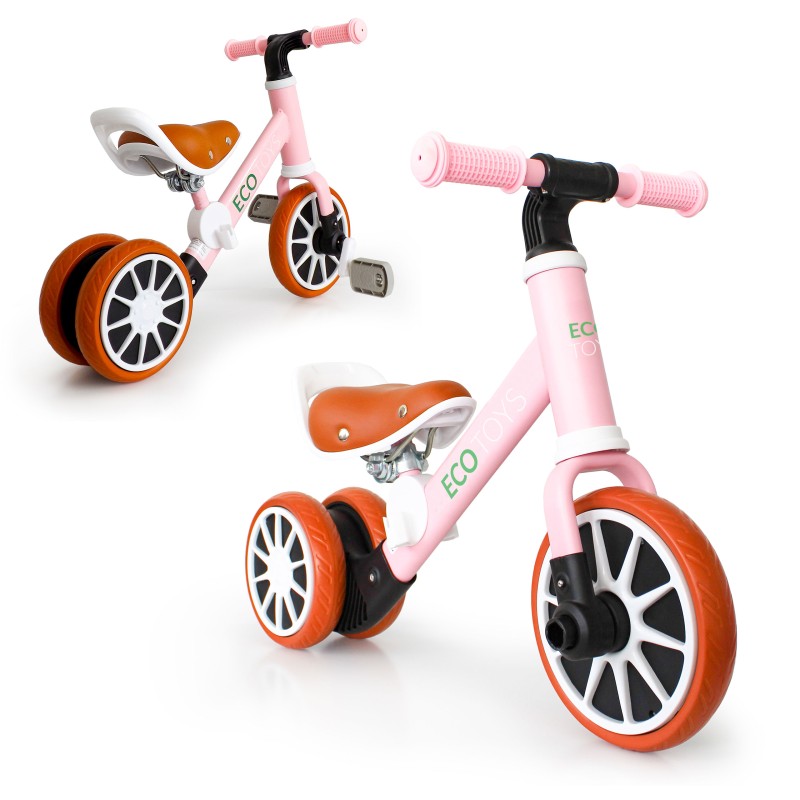 Tricycle with pedals 2in1 Pink