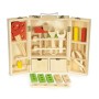Wooden tools in a workshop box, XXL set ECOTOYS