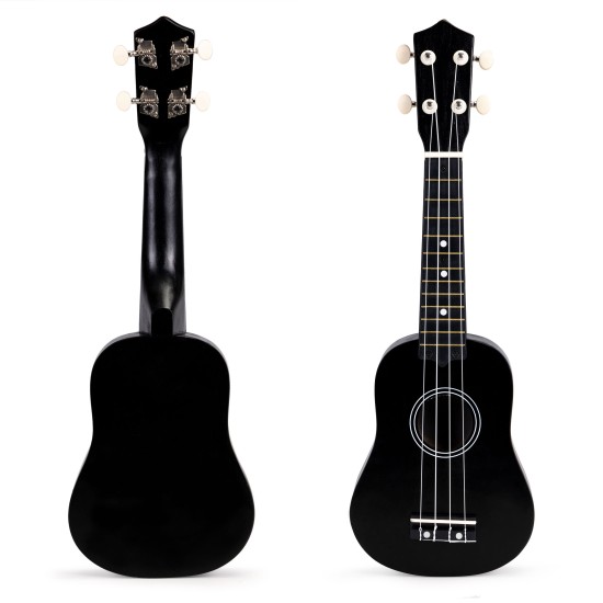 Childrens wooden ukulele guitar with 4 nylon strings