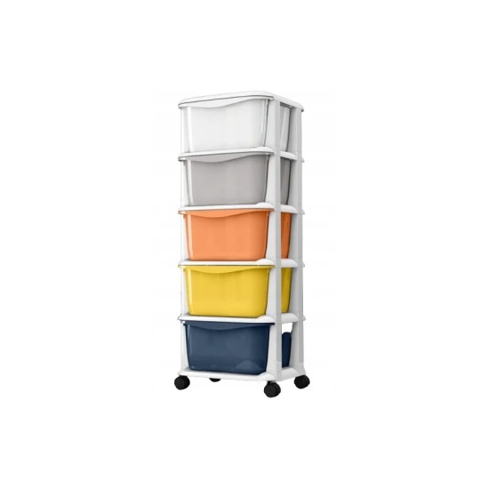 Plastic shelf on wheels, cabinet drawers, wardrobe PO08 Plastic shelf on wheels, cabinet drawers, wardrobe PO08