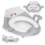 Toilet seat for children with handles, soft cushion, gray, ECOTOYS