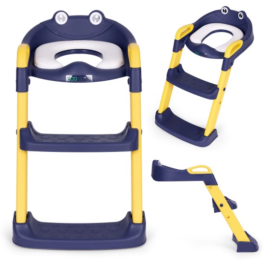 Toilet seat for children with steps and ladder, blue, ECOTOYS Toilet seat for children with steps and ladder, blue, ECOTOYS