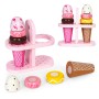 Set of wooden Velcro ice creams for children 9 elements