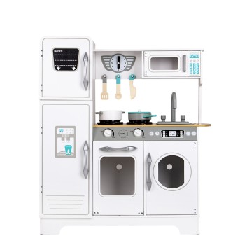 Huge white wooden children's kitchen by ECOTOYS