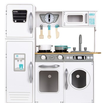 Huge white wooden children's kitchen by ECOTOYS