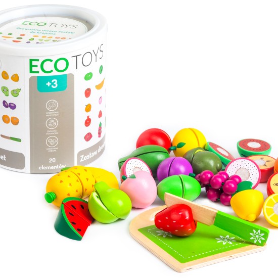 Ξύλινα Φρούτα - Παιχνίδια Ρόλων - 20 τμχ - ECOTOYS Ξύλινα Φρούτα - Παιχνίδια Ρόλων - 20 τμχ - ECOTOYS