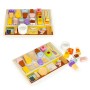 Wooden board ice cream parlor ice cream set for children
