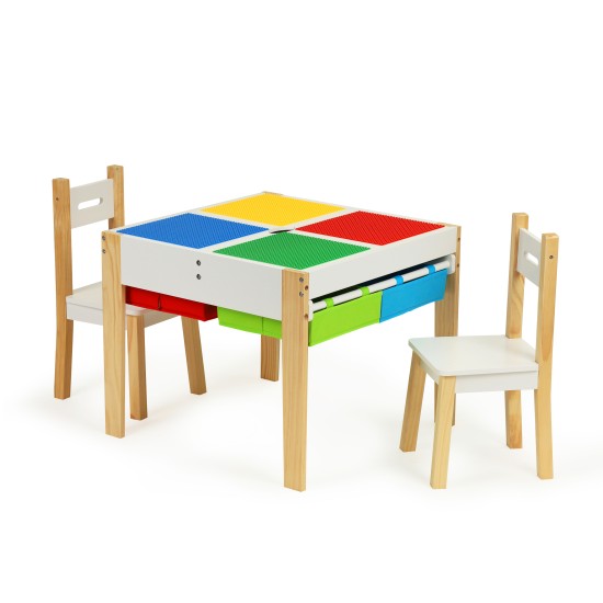 Wooden furniture for children set table + 2 chairs Wooden furniture for children set table + 2 chairs