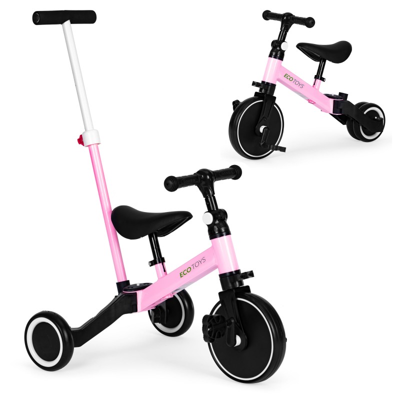 Tricycle runing bike with push handle 2 in 1
