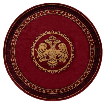 ΧΑΛΙ ΕΚΚΛΗΣΙΑΣΤΙΚΟ ATHOS 2128A BURGUNDY  ΡΟΤΟΝΤΑ - 200X200  NewPlan