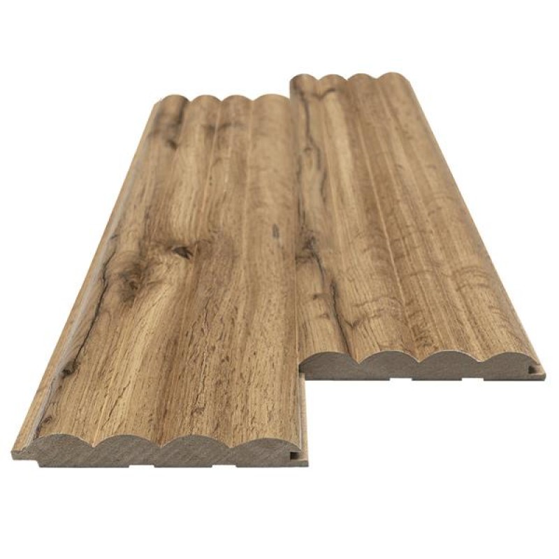MDF PANEL ΜΕ 3D ΠΗΧΑΚΙΑ 808090 WAVE ST 16/119/2750mm PECAN NewPlan