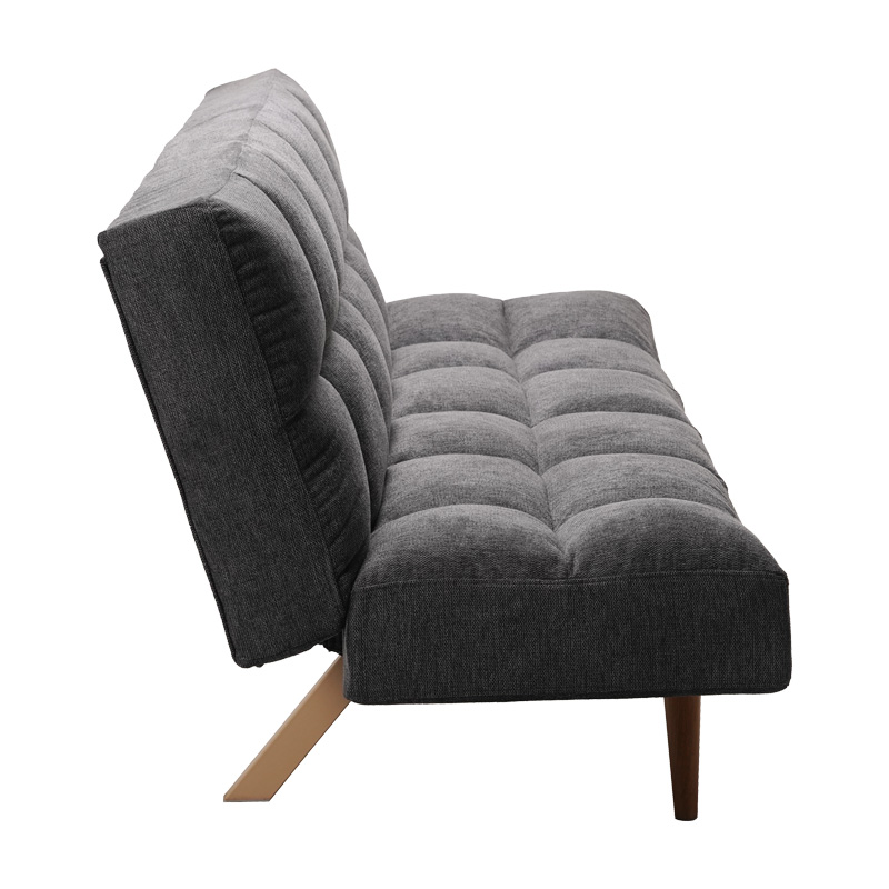 Καναπές - κρεβάτι 3θέσιος Freddo pakoworld ύφασμα ανθρακί 181x81x86εκ