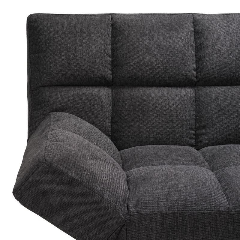 Καναπές - κρεβάτι 3θέσιος Freddo pakoworld ύφασμα ανθρακί 181x81x86εκ