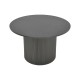 Τραπέζι σαλονιού Dovel pakoworld mdf σε μαύρη απόχρωση Φ70x40εκ