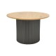 Τραπέζι σαλονιού Dovel pakoworld mdf σε sonoma-μαυρη απόχρωση Φ70x40εκ Τραπέζι σαλονιού Dovel pakoworld mdf σε sonoma-μαυρη απόχρωση Φ70x40εκ