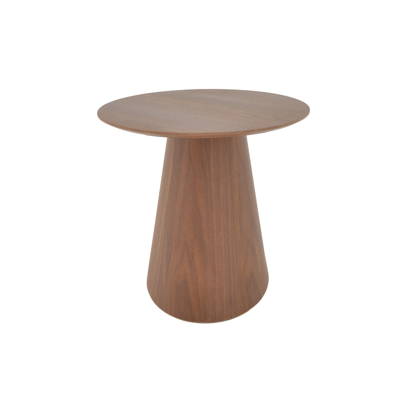 Τραπέζι σαλονιού Donda pakoworld mdf σε καρυδί απόχρωση Φ60x40εκ