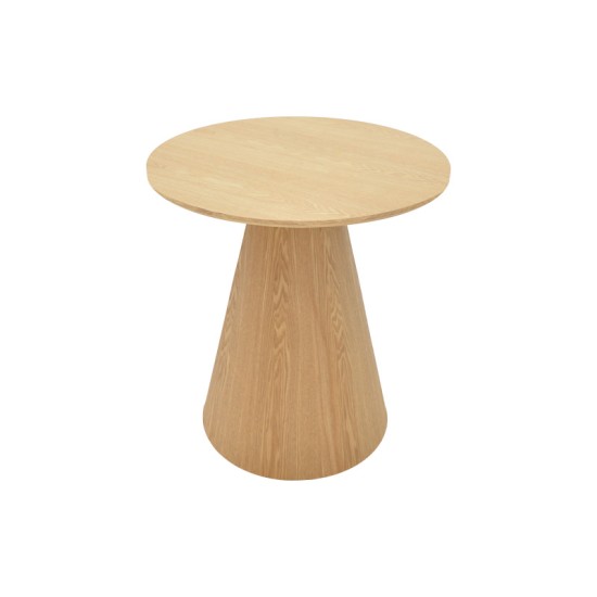 Βοηθητικό τραπέζι Donda pakoworld mdf sonoma Φ45x50εκ Βοηθητικό τραπέζι Donda pakoworld mdf sonoma Φ45x50εκ