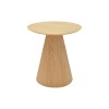 Βοηθητικό τραπέζι Donda pakoworld mdf sonoma Φ45x50εκ