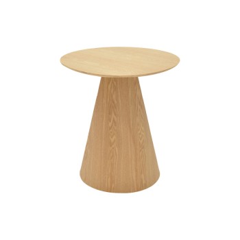 Βοηθητικό τραπέζι Donda pakoworld mdf-μέταλλο sonoma Φ45x46εκ