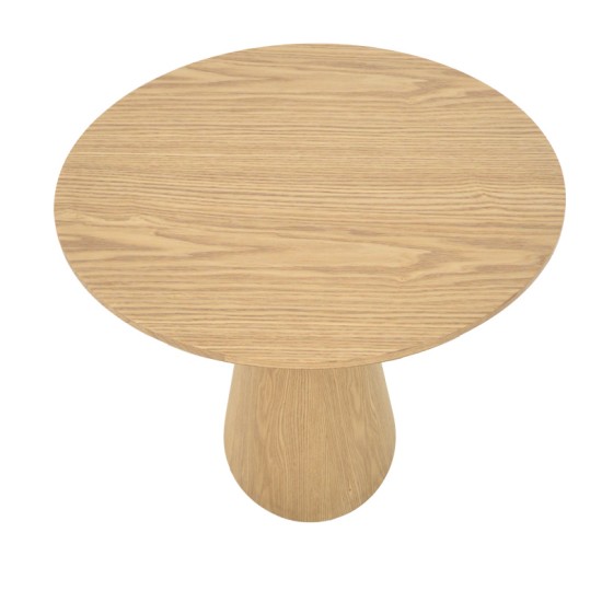 Tραπέζι Donda pakoworld mdf sonoma Φ100x76εκ Tραπέζι Donda pakoworld mdf sonoma Φ100x76εκ