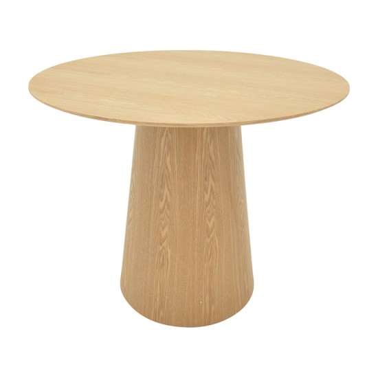 Tραπέζι Donda pakoworld mdf sonoma Φ100x76εκ Tραπέζι Donda pakoworld mdf sonoma Φ100x76εκ