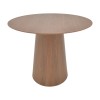 Tραπέζι Donda pakoworld mdf καρυδί Φ100x76εκ