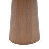 Tραπέζι Donda pakoworld mdf καρυδί Φ100x76εκ
