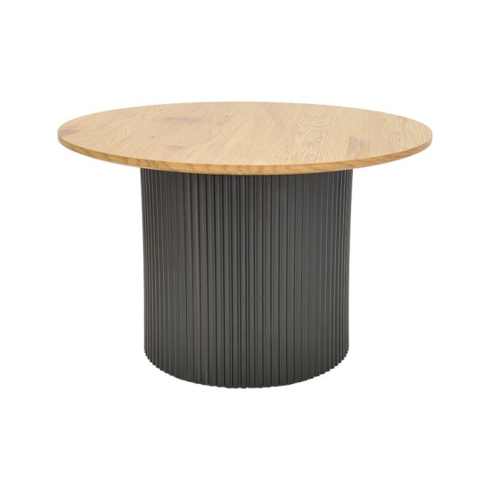 Tραπέζια σαλονιού Dovel pakoworld mdf σετ 2τεμ. sonoma-μαύρο Tραπέζια σαλονιού Dovel pakoworld mdf σετ 2τεμ. sonoma-μαύρο