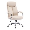 Καρέκλα γραφείου διευθυντή Venza pakoworld pu σε μπεζ απόχρωση 70x65x117-124εκ